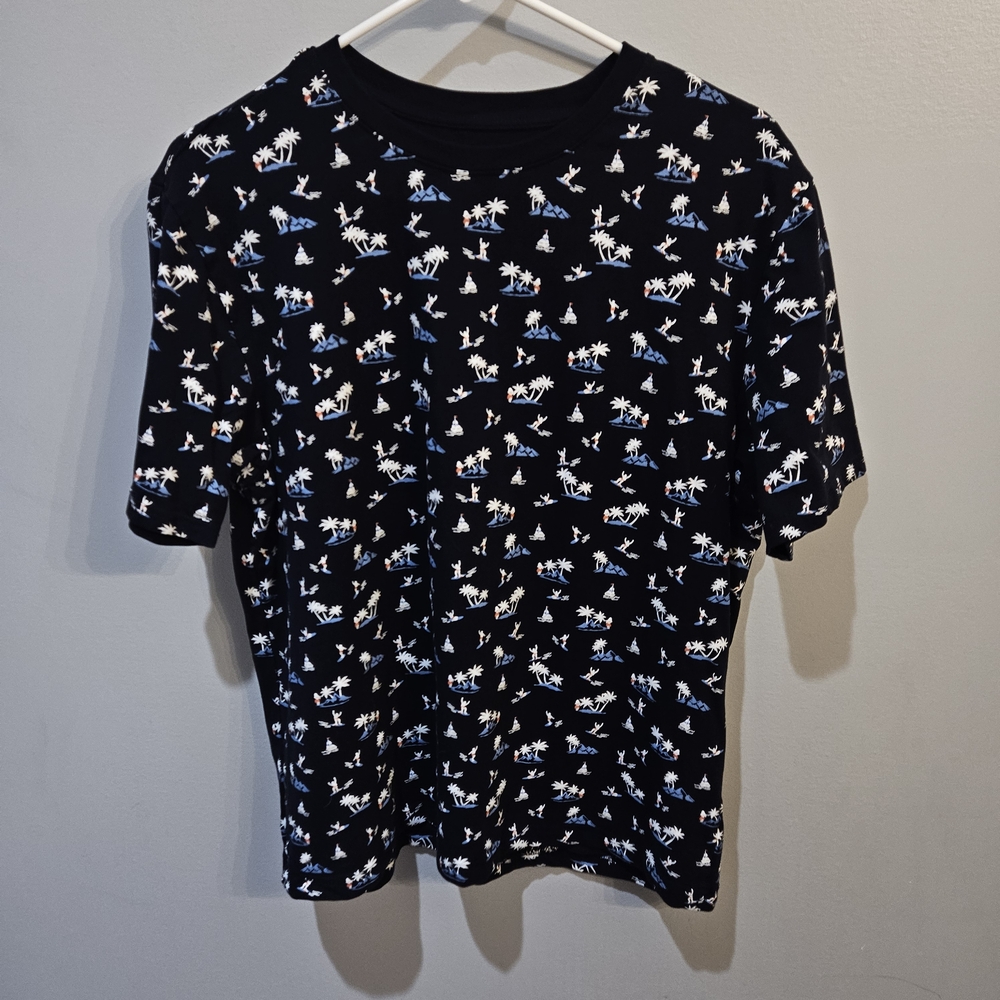 Men's Black Graphic T-Shirt